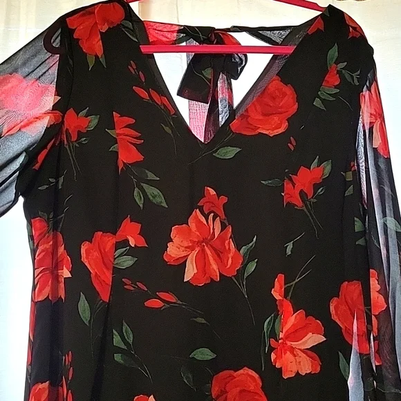 Nine West floral dress, L - Picture 2 of 4